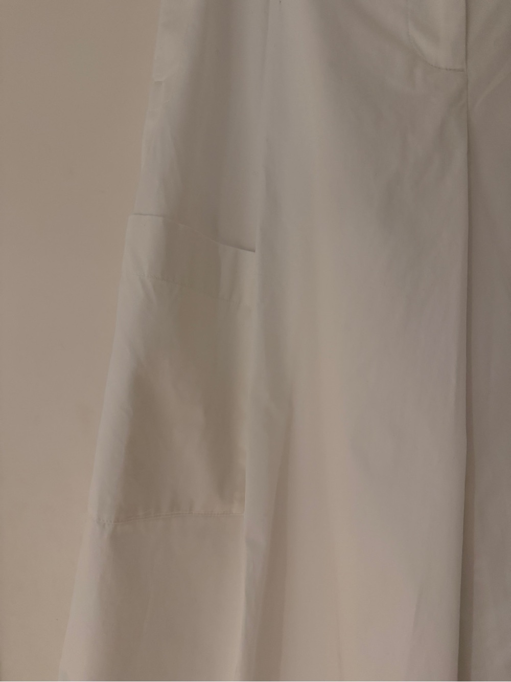 COS Elasticized Pleated Culottes White Cotton - Picture 10 of 17